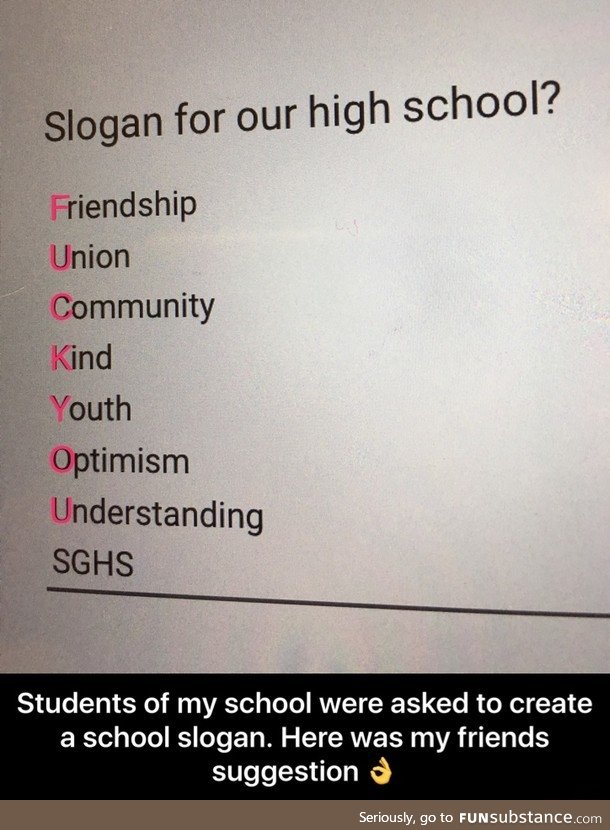 School slogan