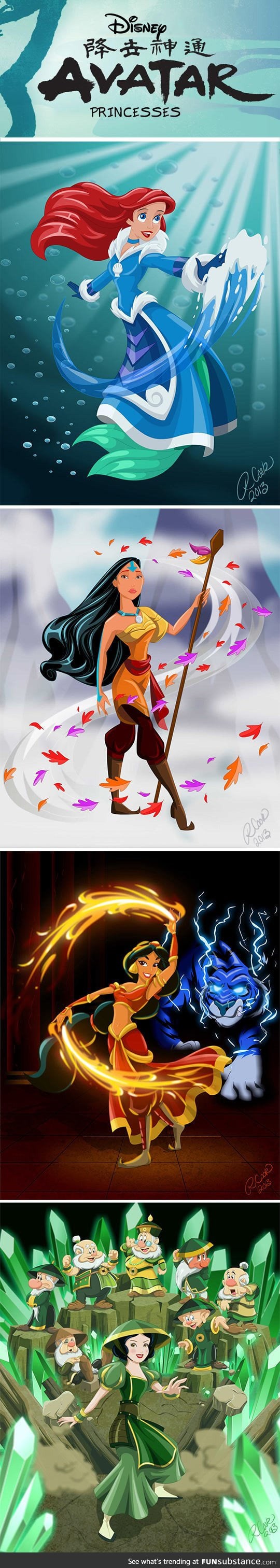 Avatar disney princesses