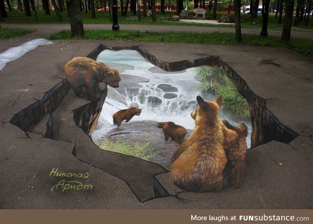 3D sidewalk painting