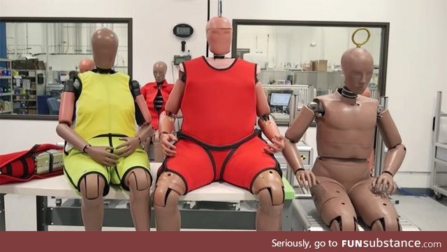 Company that designs crash-test dummies has had to start making obese dummies