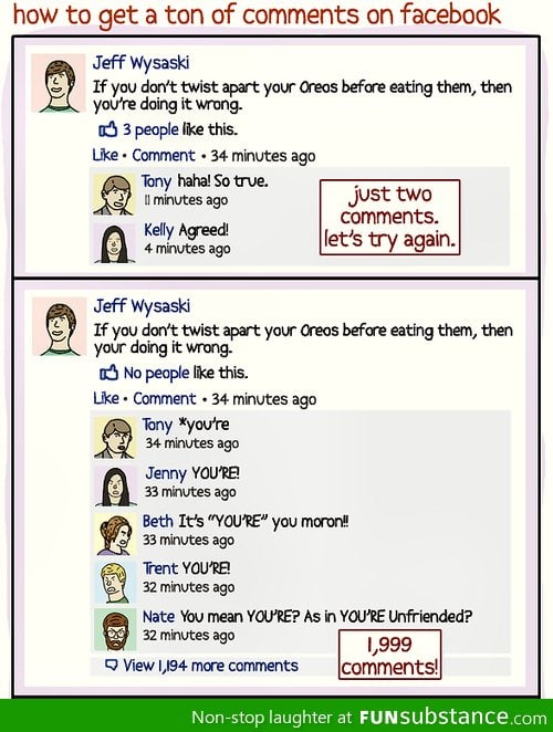 How to get tons of comments on facebook