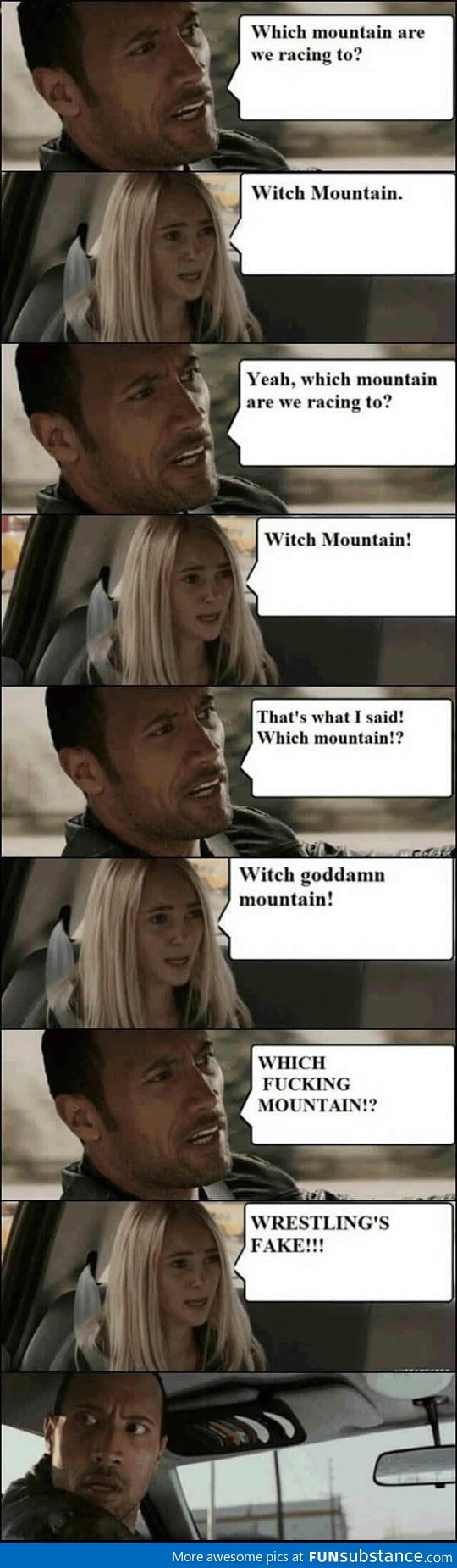 Which mountain are we racing to?