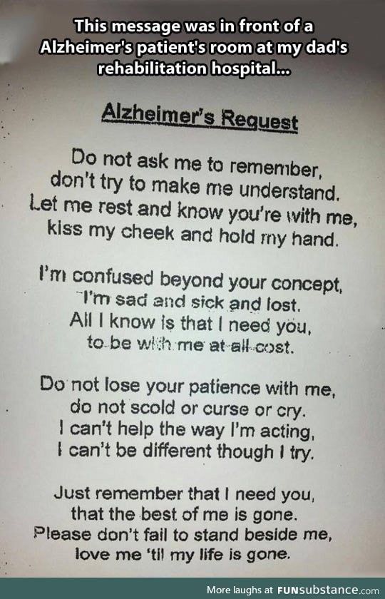 Alzheimer's Request