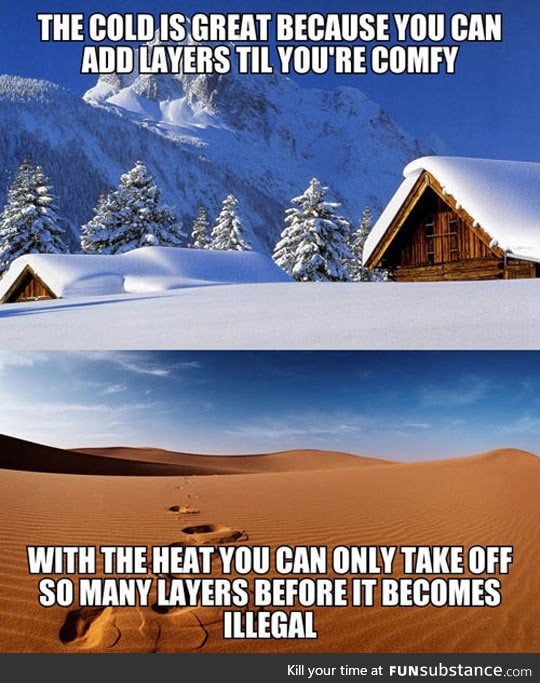 Why I prefer the colder months