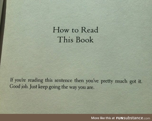 How to read this book