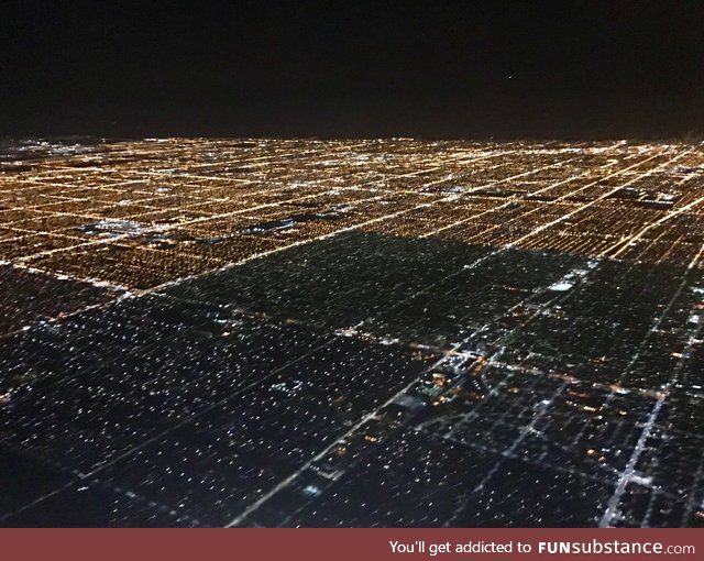 This neighborhood uses different street lights than the rest of the city