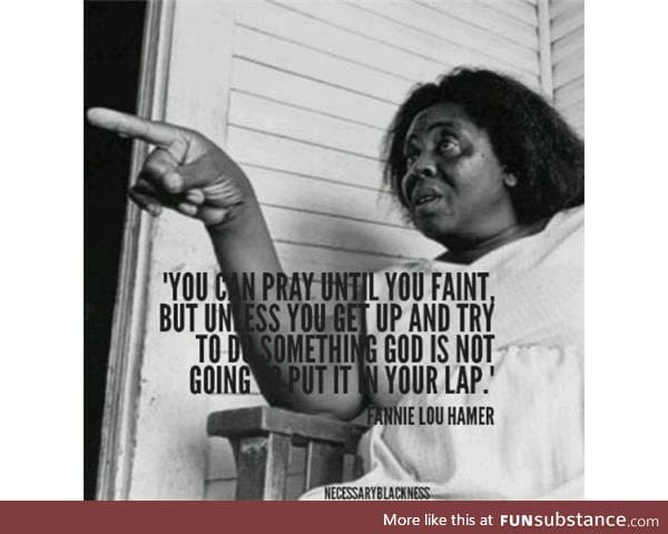 American voting rights activist, civil rights leader, and philanthropist Fannie Lou Hamer