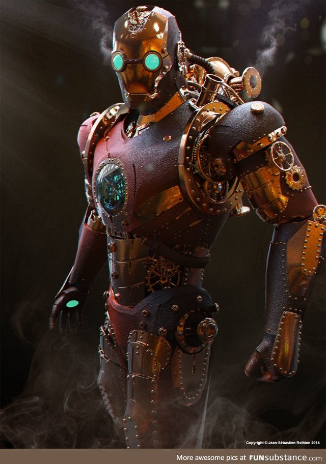 Steampunk iron man