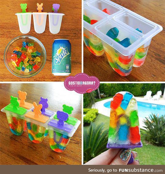 Gummy bear pops idea