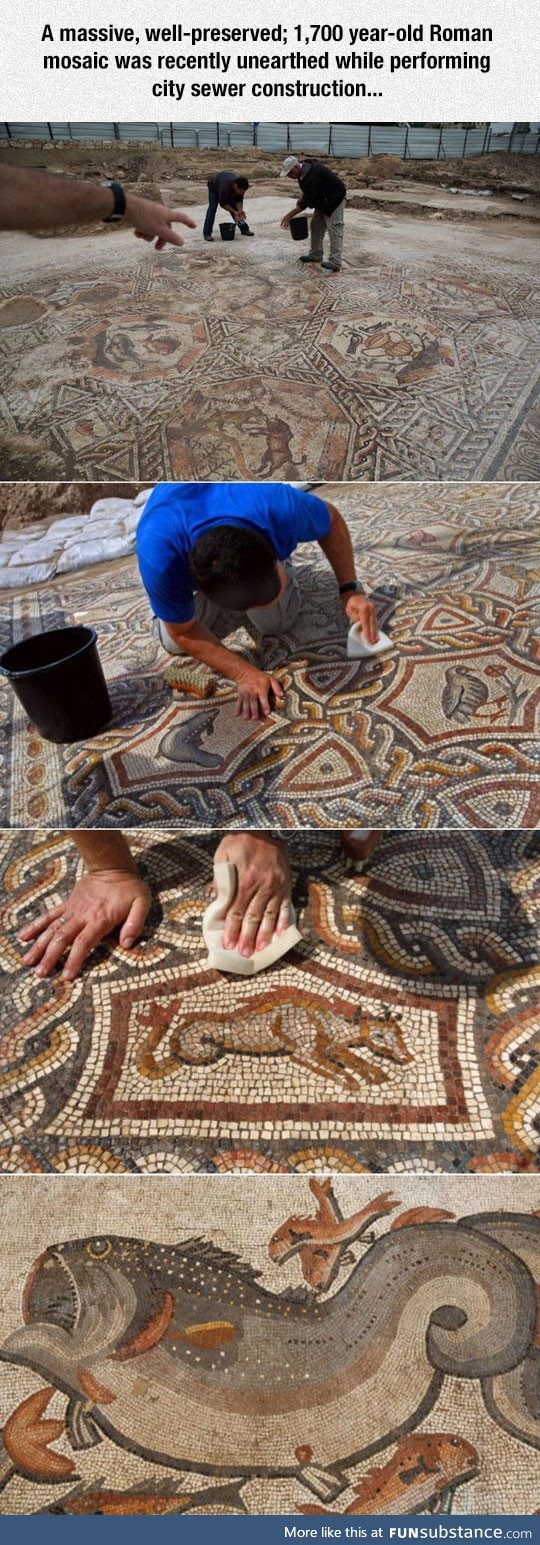 1,700 year-old roman mosaic