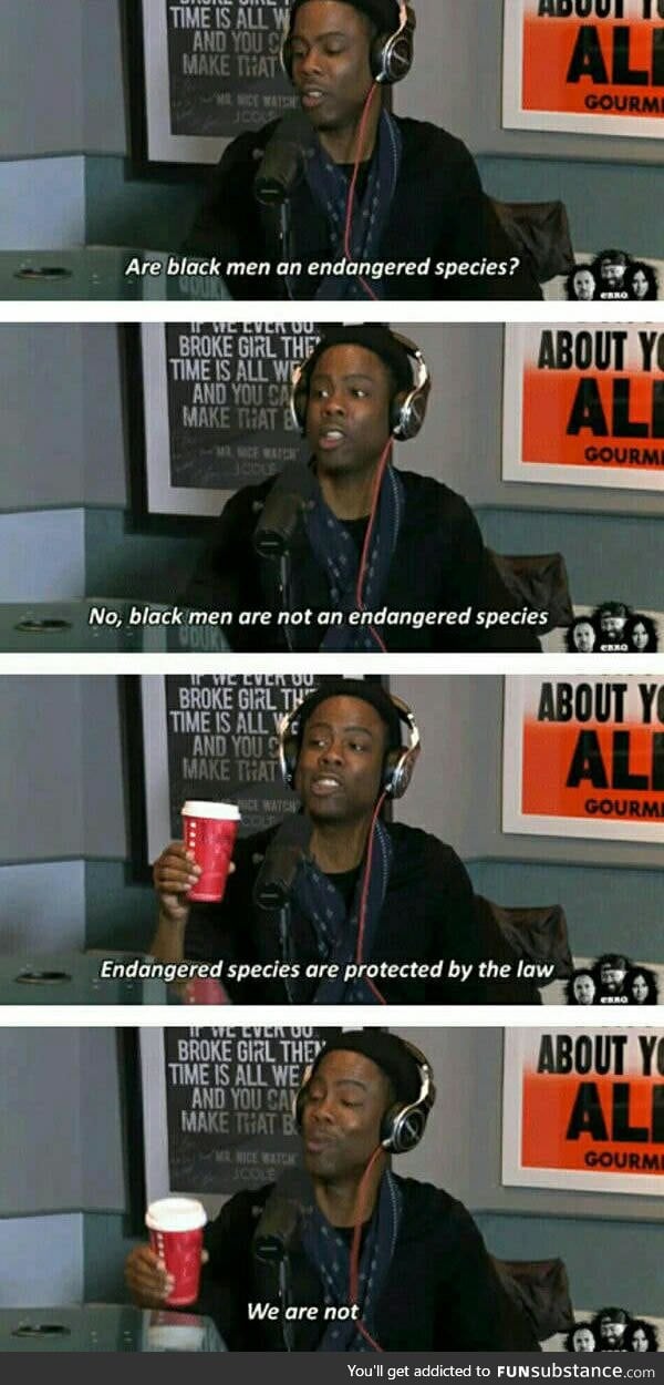 Are black people endangered species?