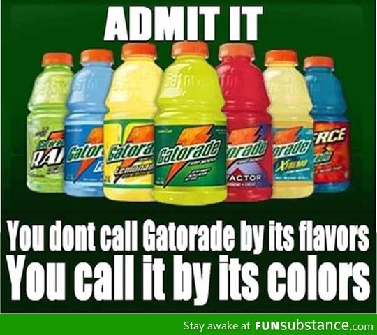 Gatorade flavors