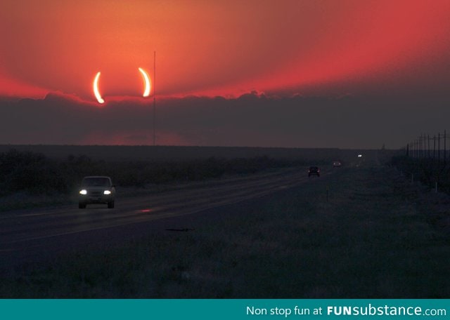 Solar eclipse or a fire demon?