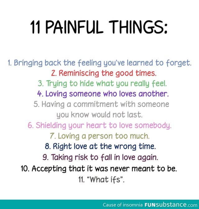 Incredible painful things