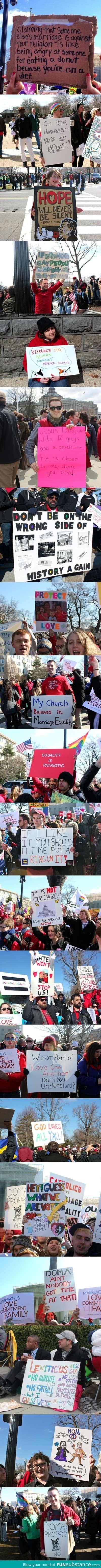 Best signs against anti-gay marriage laws