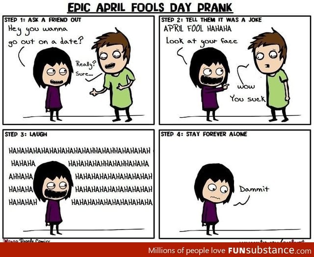 Not so clever April fools day prank