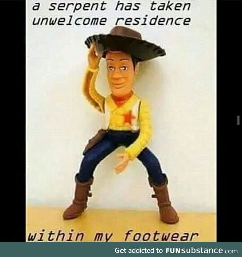 Theres a snake in my boot