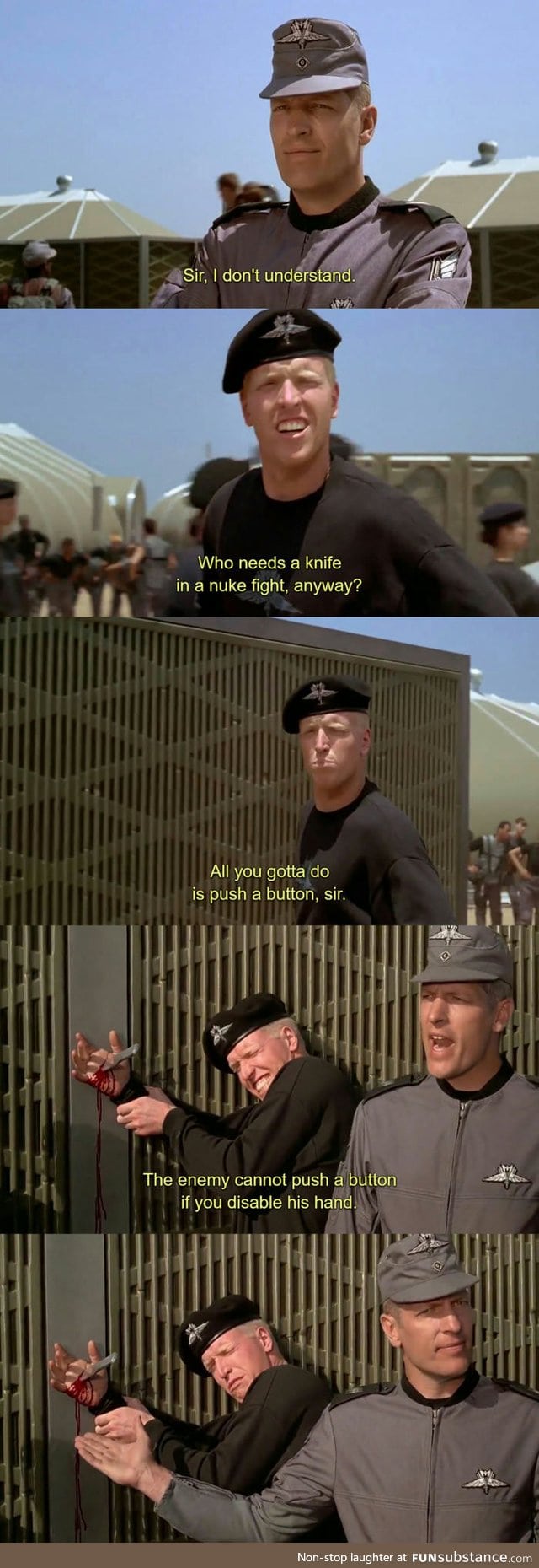 Starship Troopers. Still gold