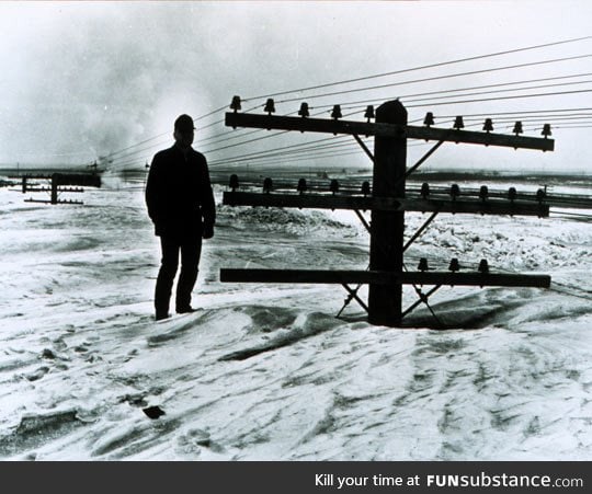 40 feet of snow, north dakota 1966