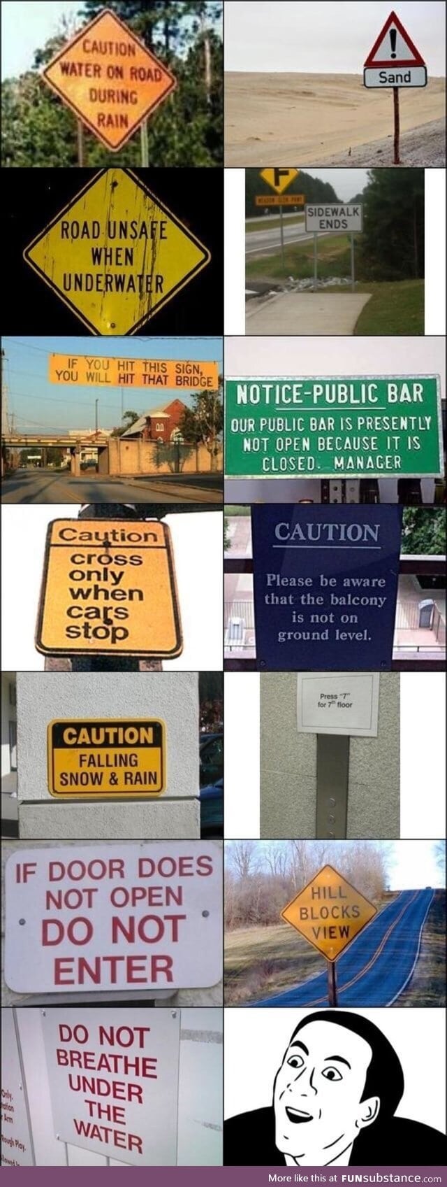 Useless signs