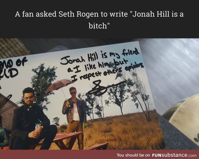 Seth Rogen is such a great friend