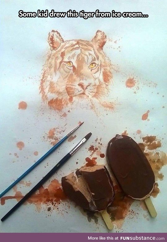 Insane ice cream painting