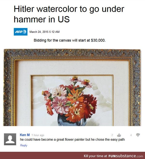 Ken M on Hitler's Fabulous Watercoloring