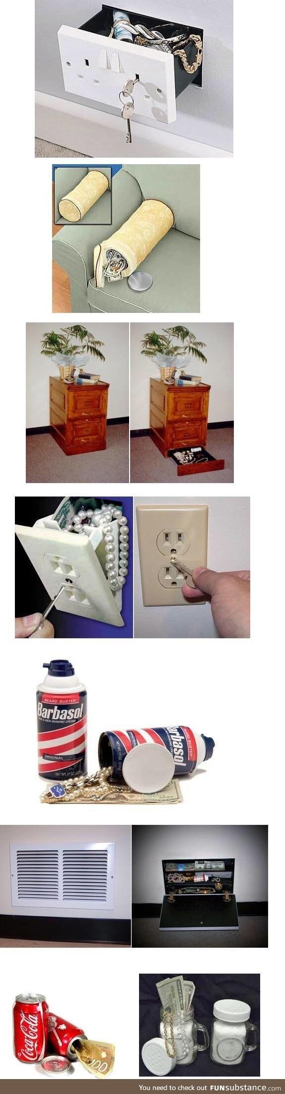 Ways to hide stuff