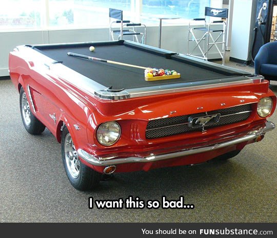 Car billiard table