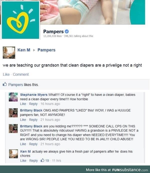 Ken M on diapers