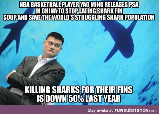 Yao ming doing it right