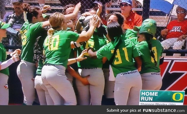 Softball congratulations?