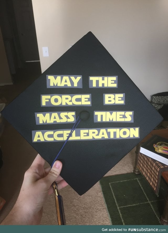 Graduating today!  This is my cap.