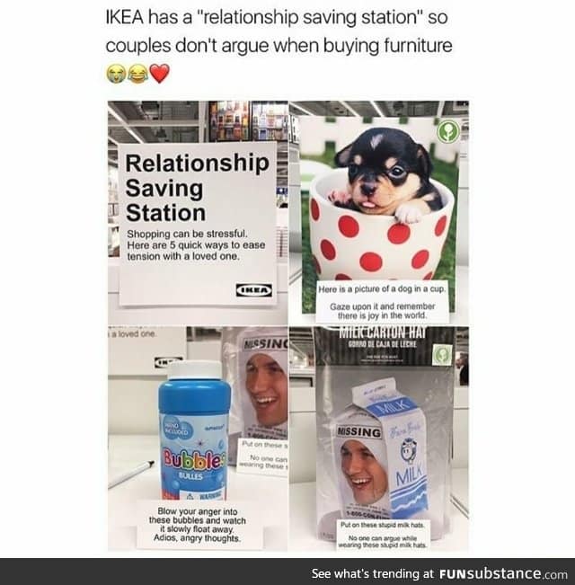 IKEA relationship saving station