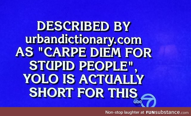 This is why you should always record Jeopardy