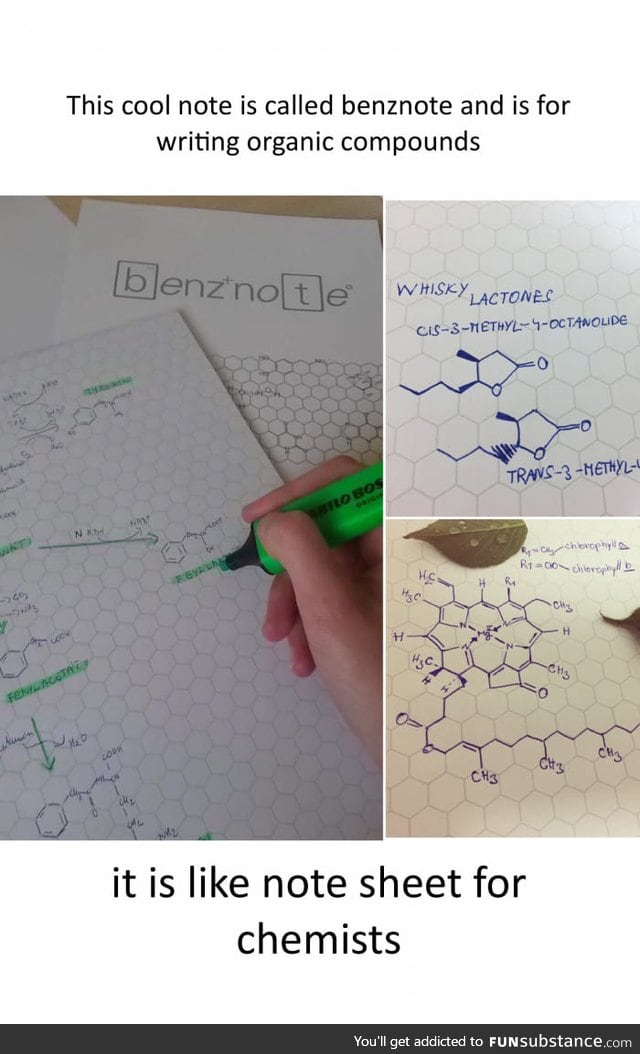 Like note sheet for chemistry students