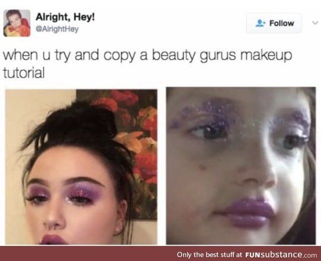 I can't do makeup