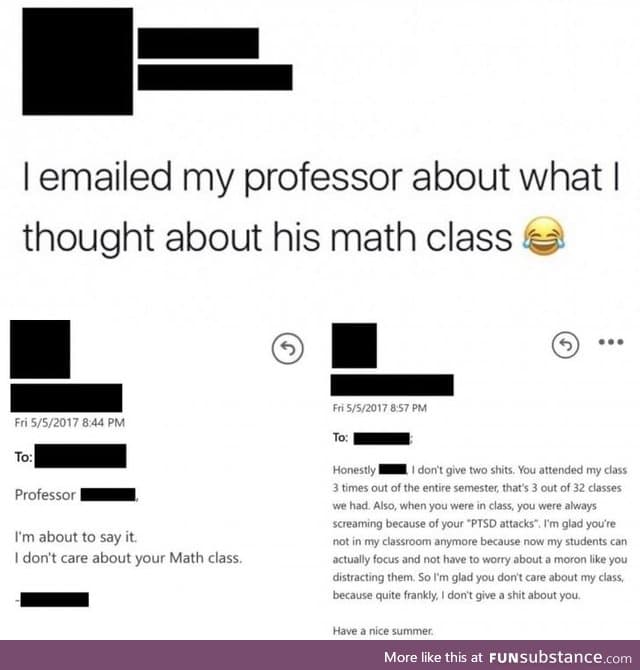 Math Professors have opinions too