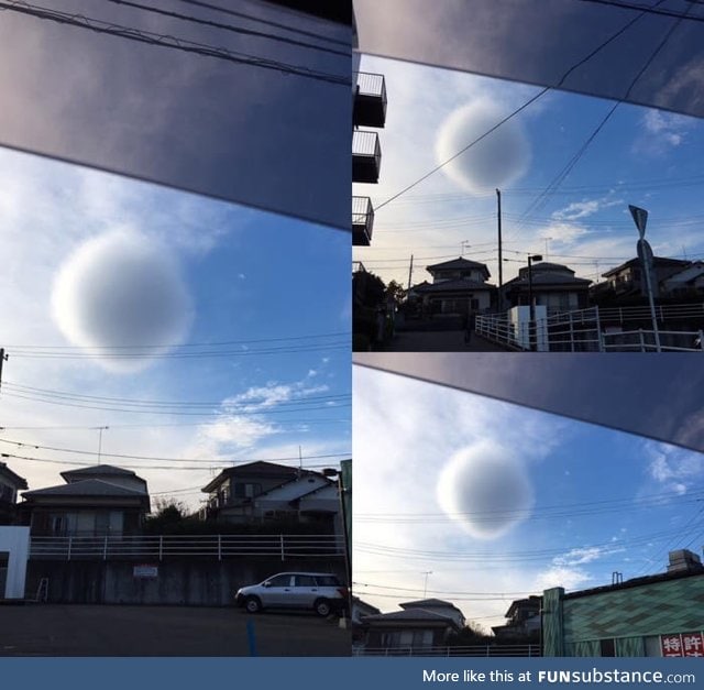 Spherical cloud in Japan