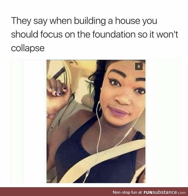 Too much foundation