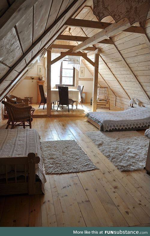 Living in the attic