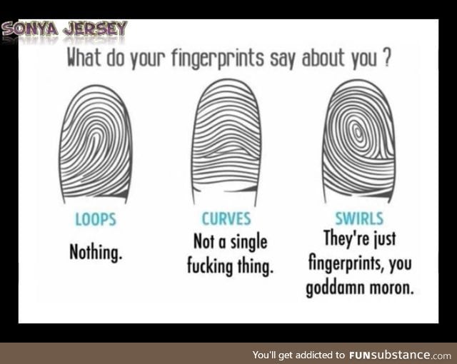 What your fingerprints say about you