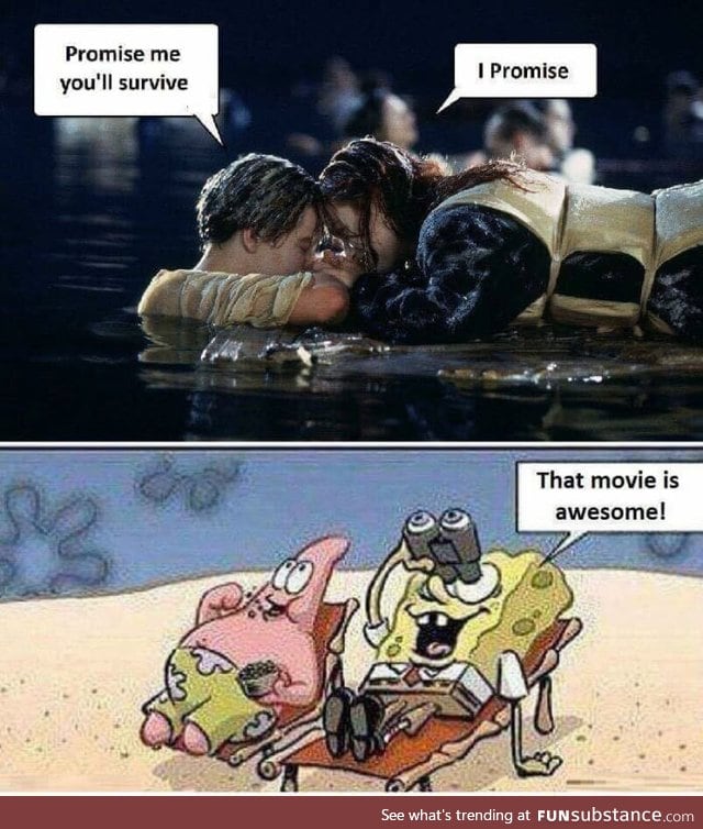 After movie in the deap sea with spongebob