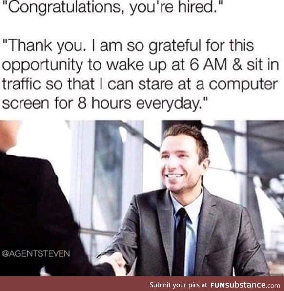 you're hired