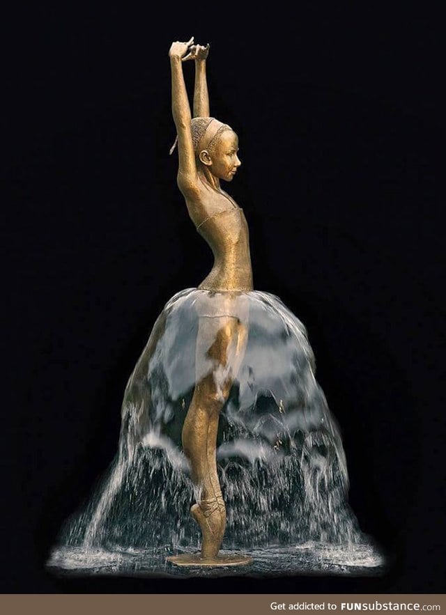 Water dress statue