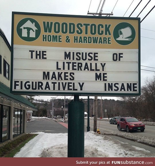 Misuse of the word