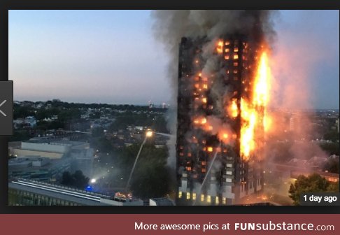 Praying for the families affected by the London fire