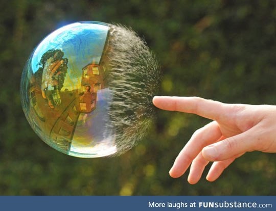 Half-popped bubble