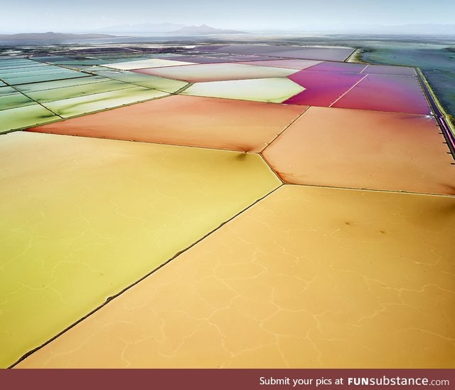 Salt evaporation ponds