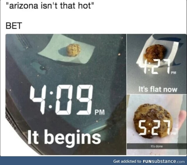 How hot Arizona is